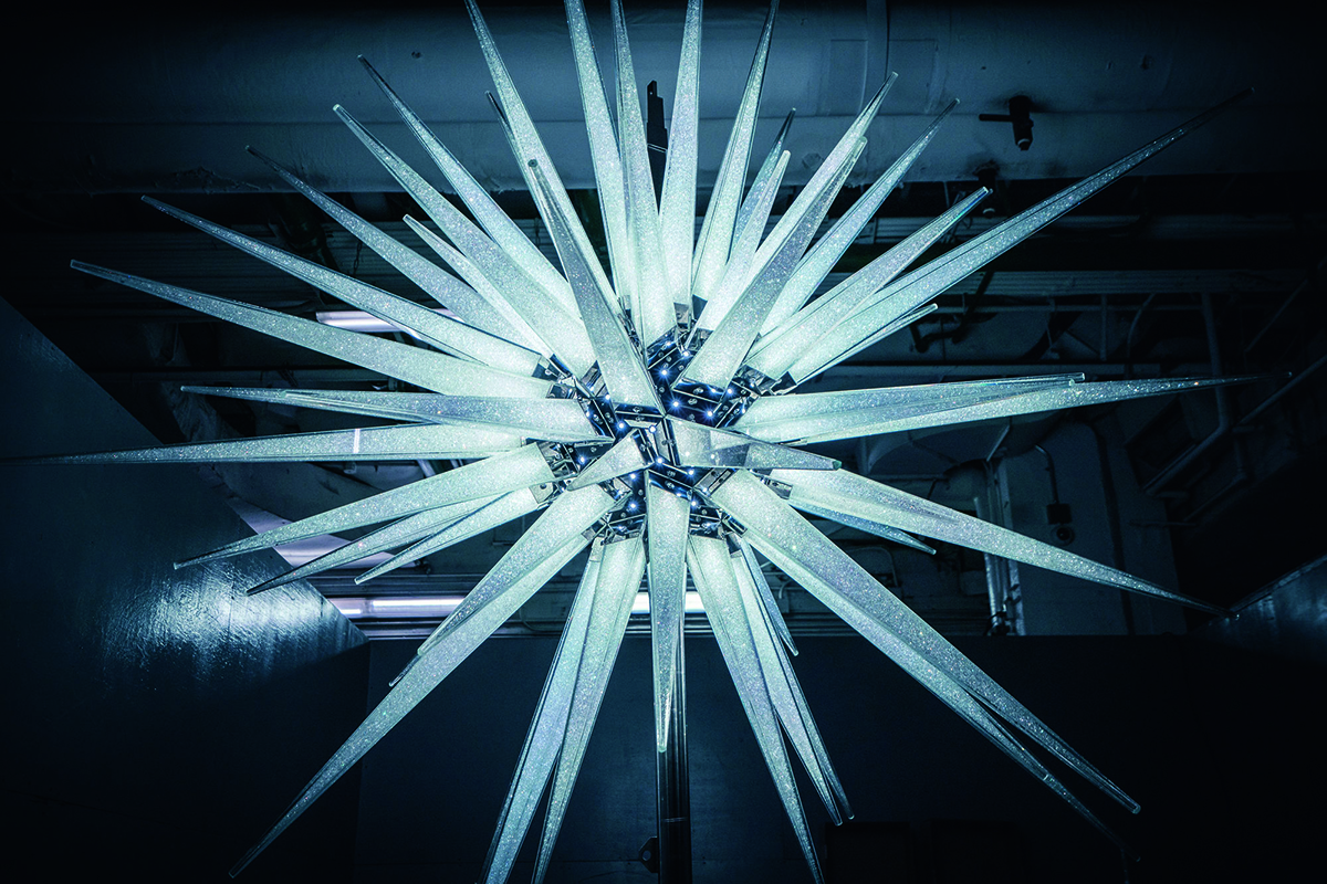 crystal star installation