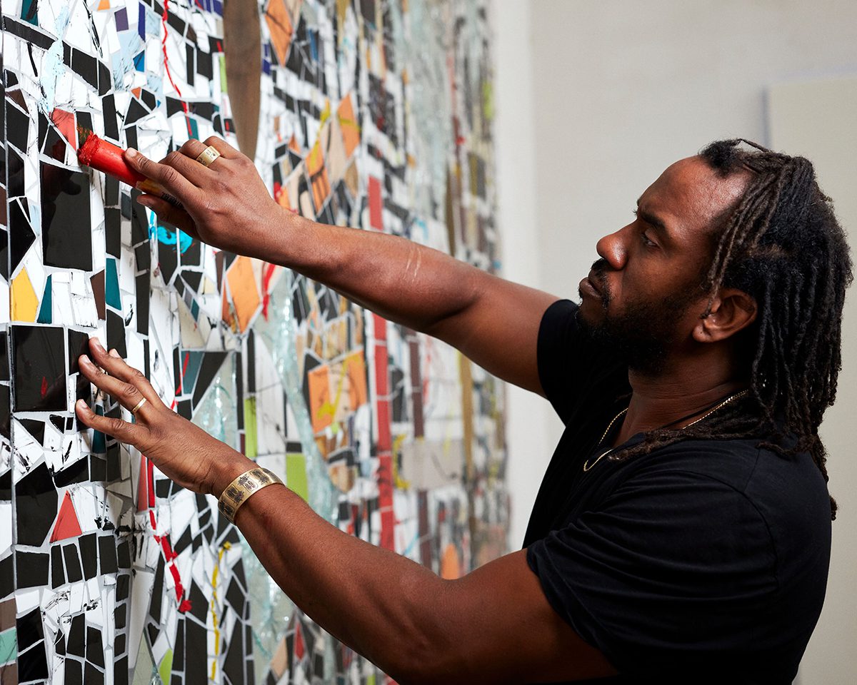 artist in the studio