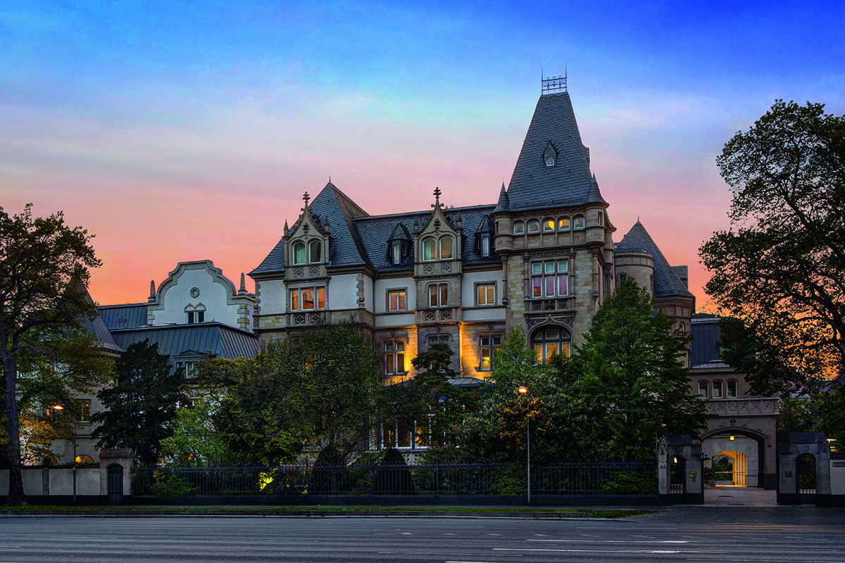 exterior of castle hotel