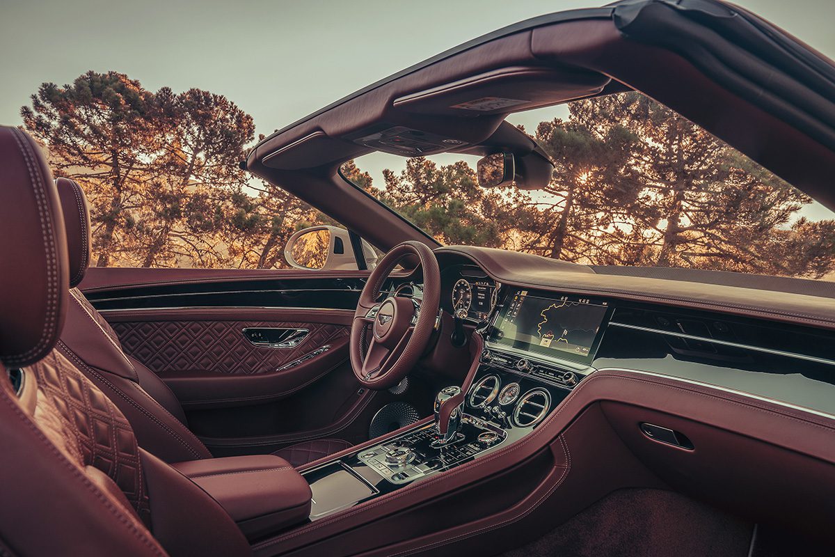 Inside Bentley Convertible