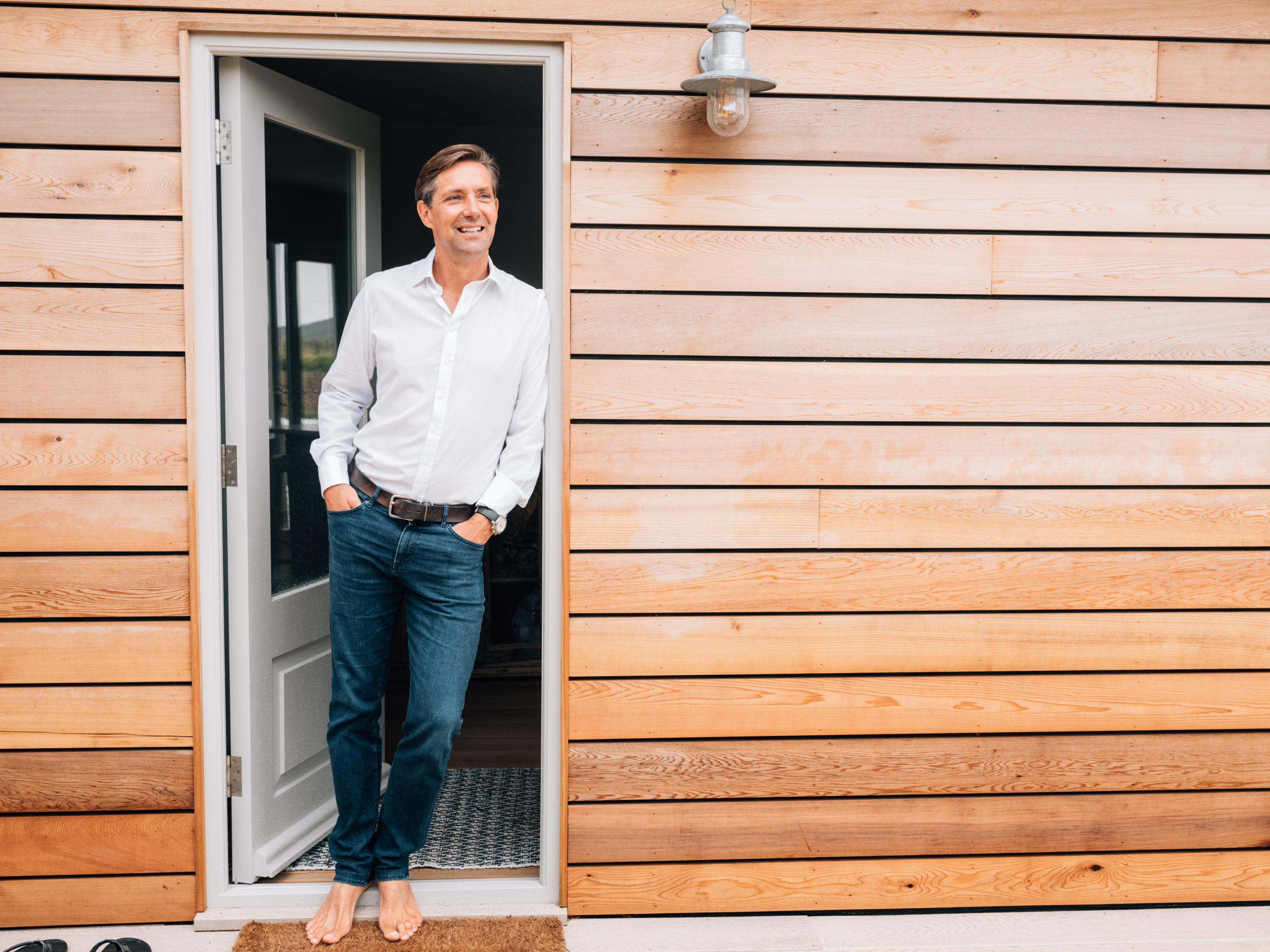 Man standing in doorway