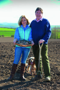 couple on their farm