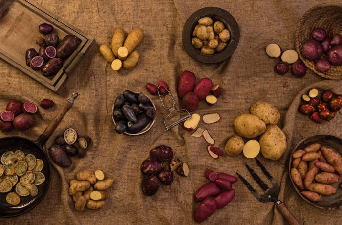 selection of potatoes