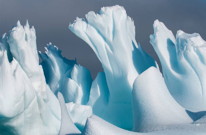 natural ice landscape