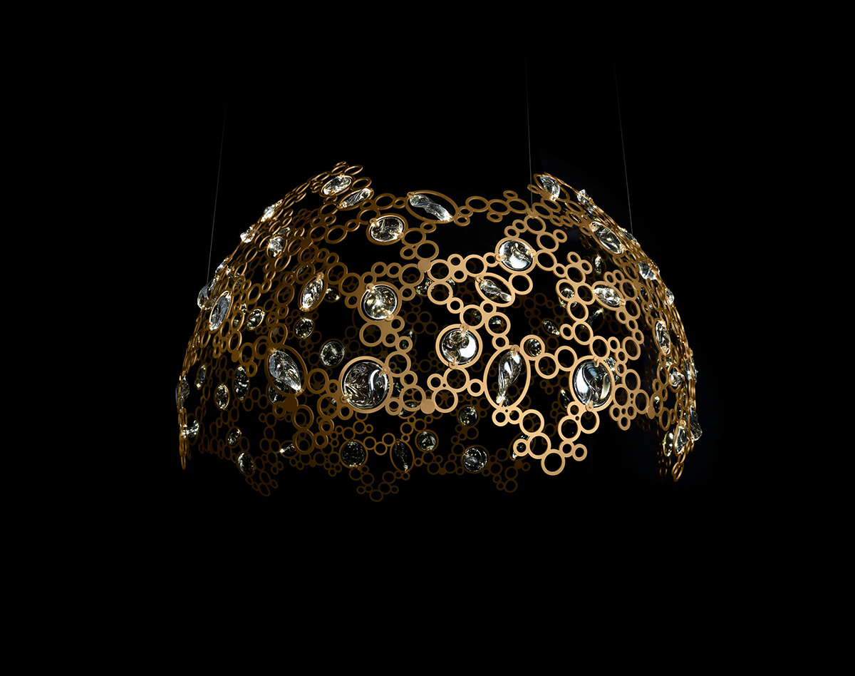 abstract chandelier design