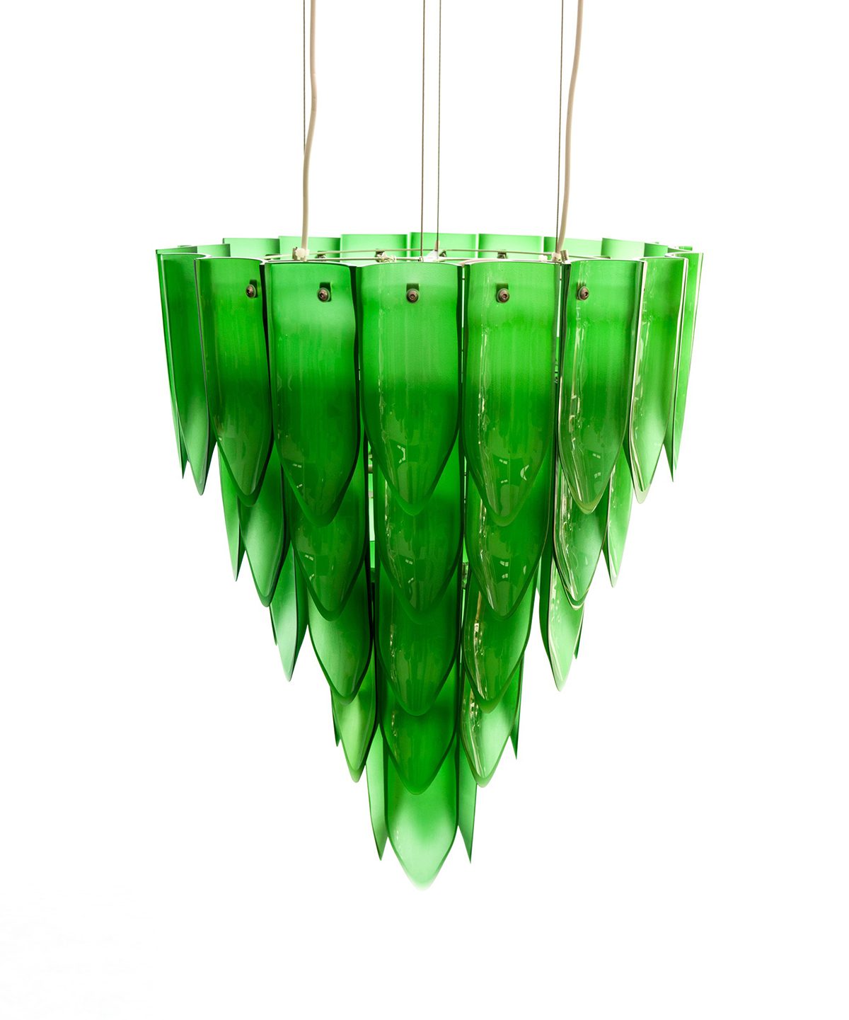 green chandelier