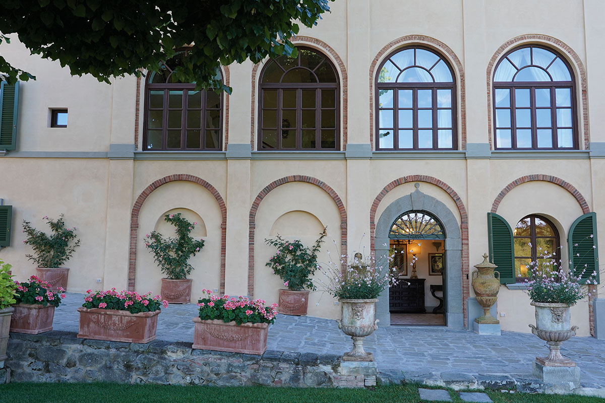 entrance to villa