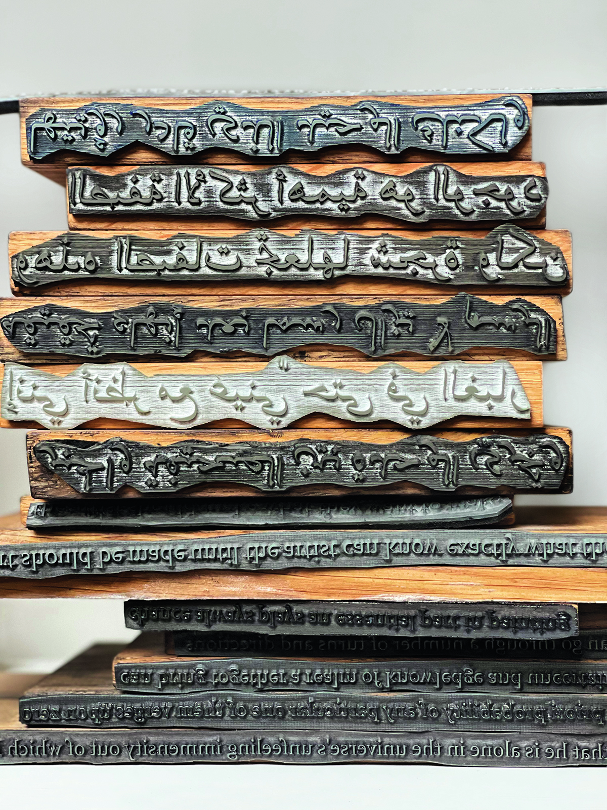 collection of metal stamps