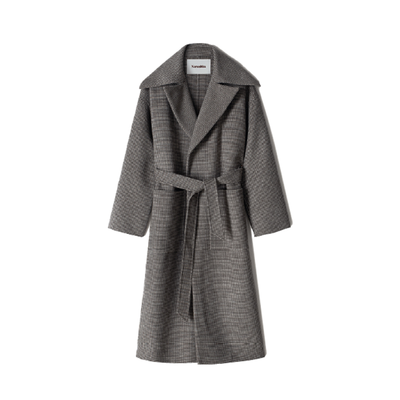 grey woollen coat