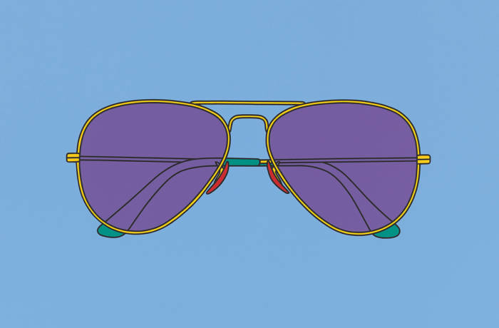 graphic painting of glasses