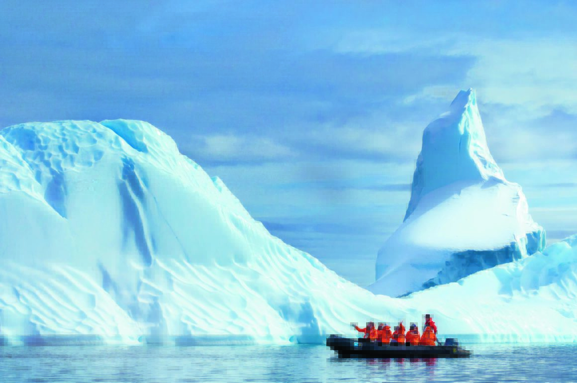 boat in antarctica