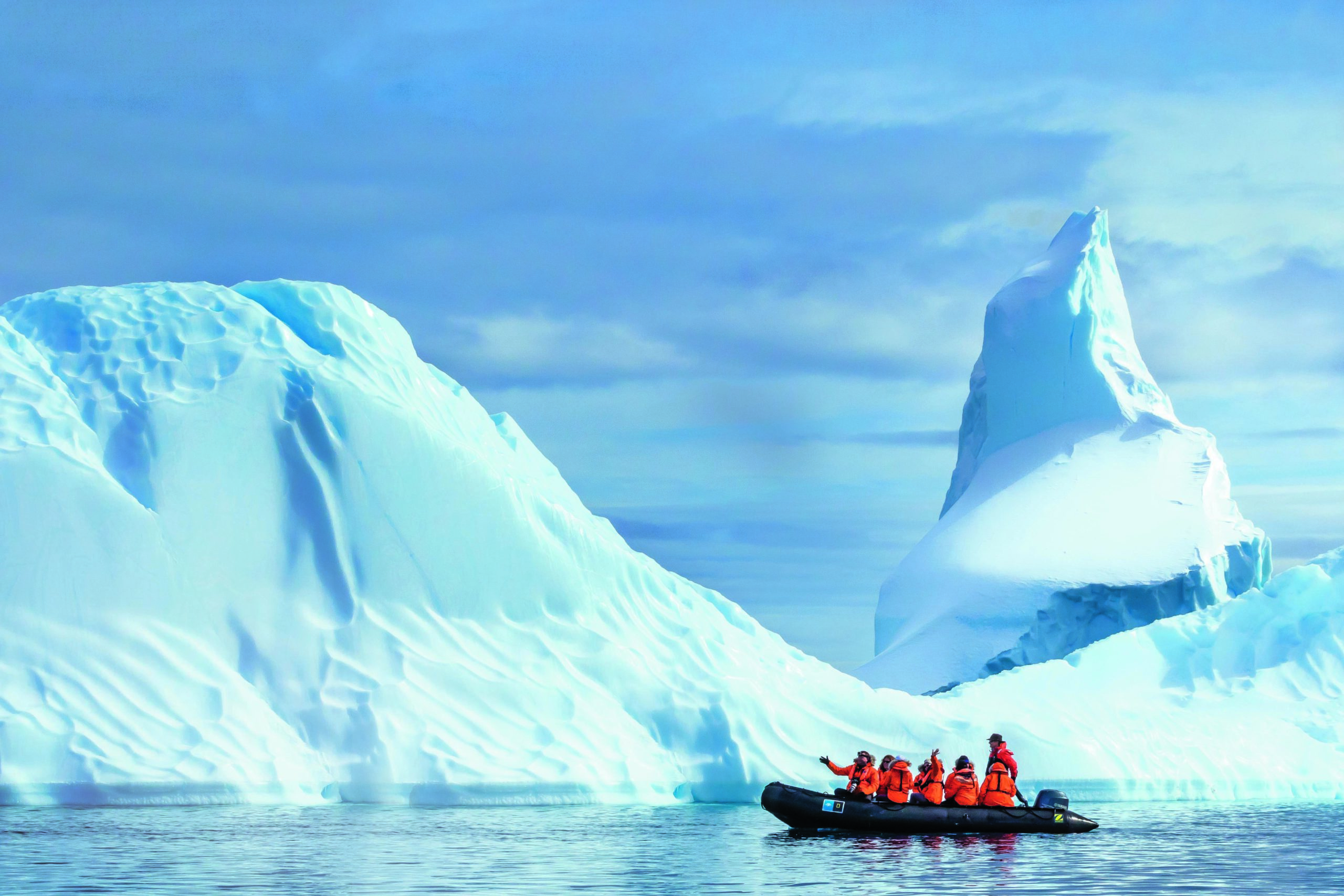 boat in antarctica