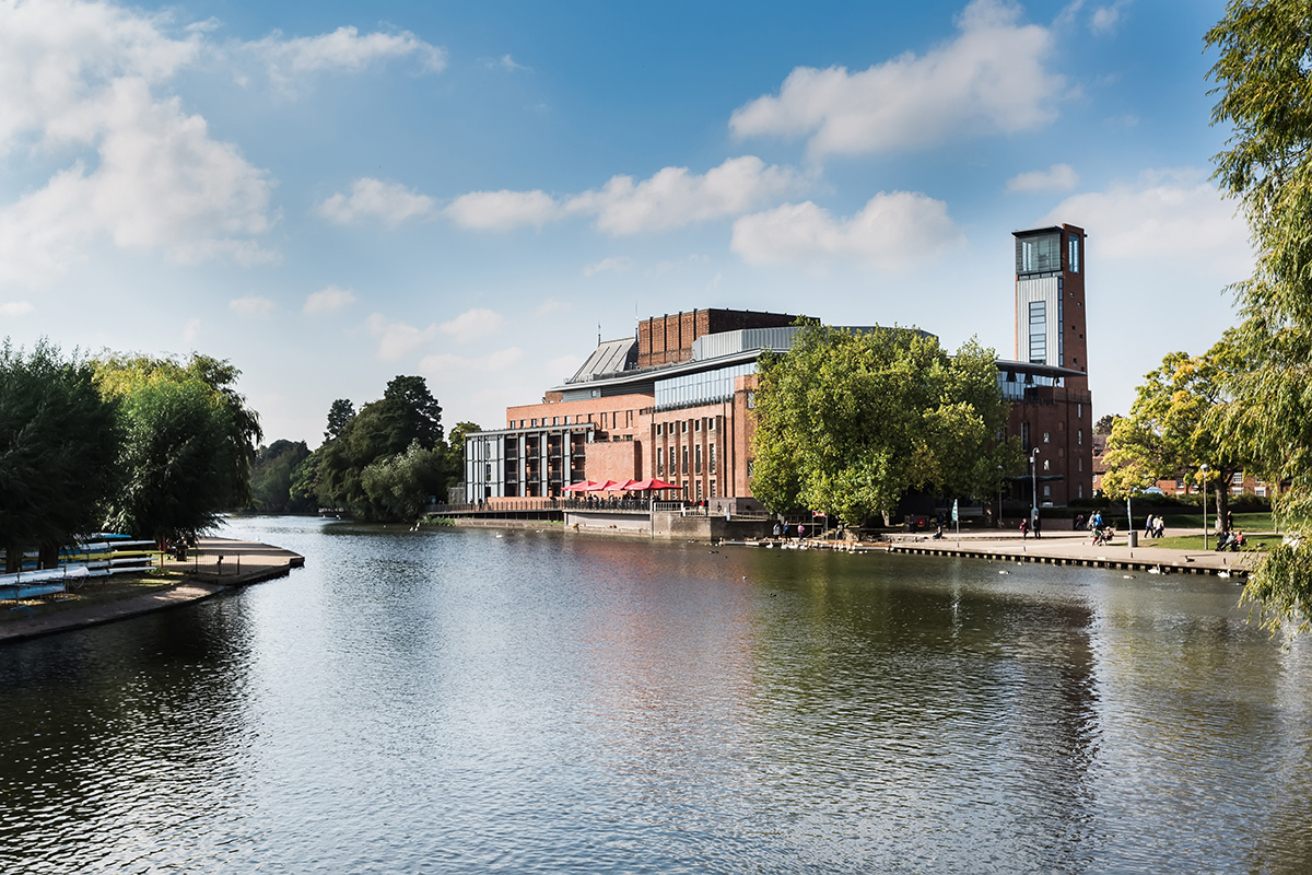 Royal Shakespeare Theatre over a river
