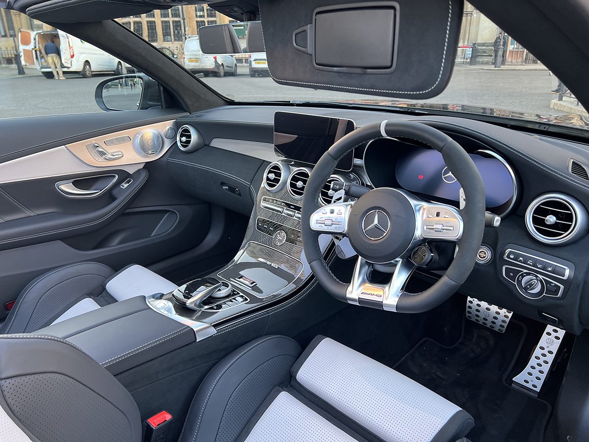 interior of a mercedes