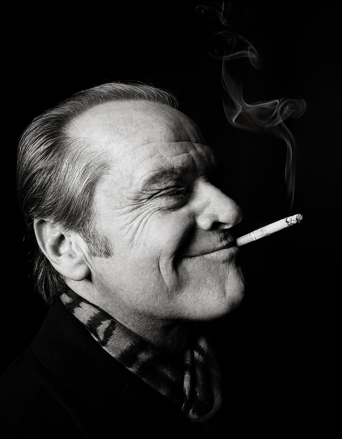 Jack Nicholson spoking a cigarette