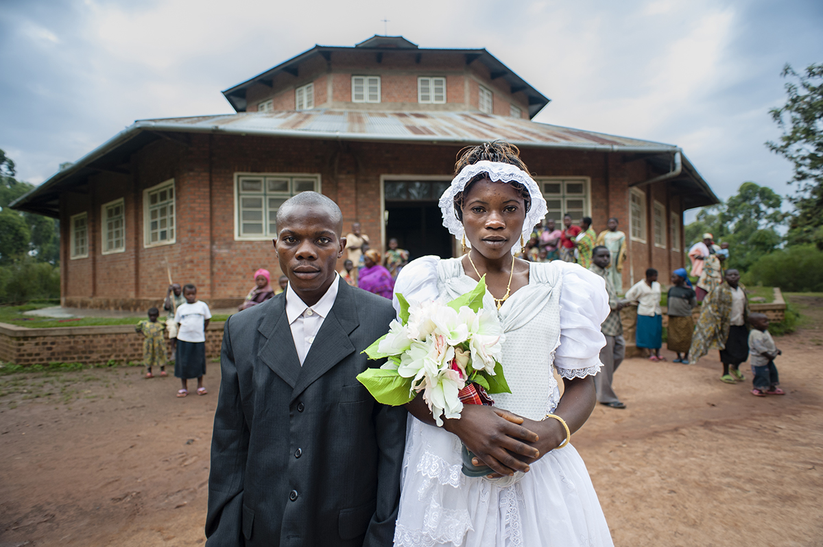 A bride and her husband in Kayna