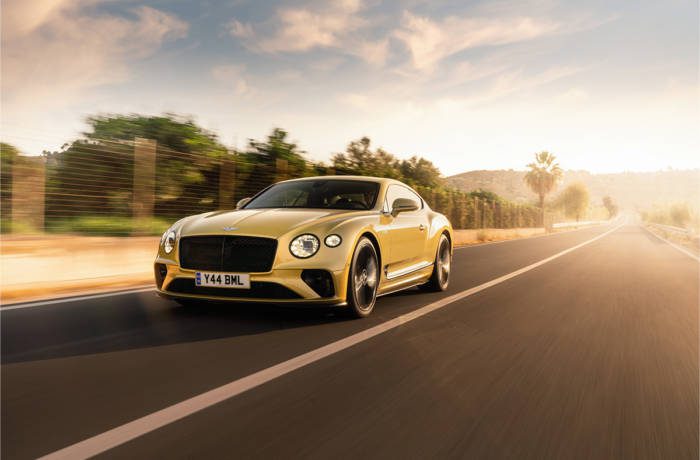 yellow bentley