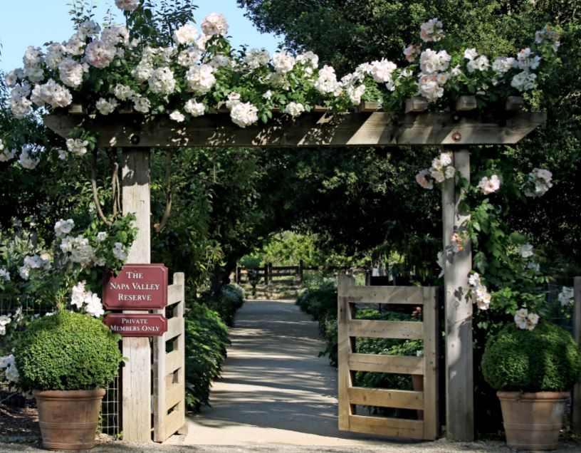 Entrance with flowers