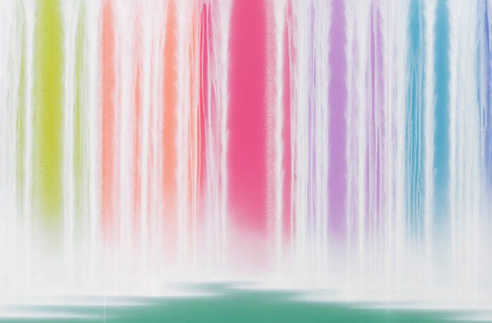 colourful lines in pink and blue