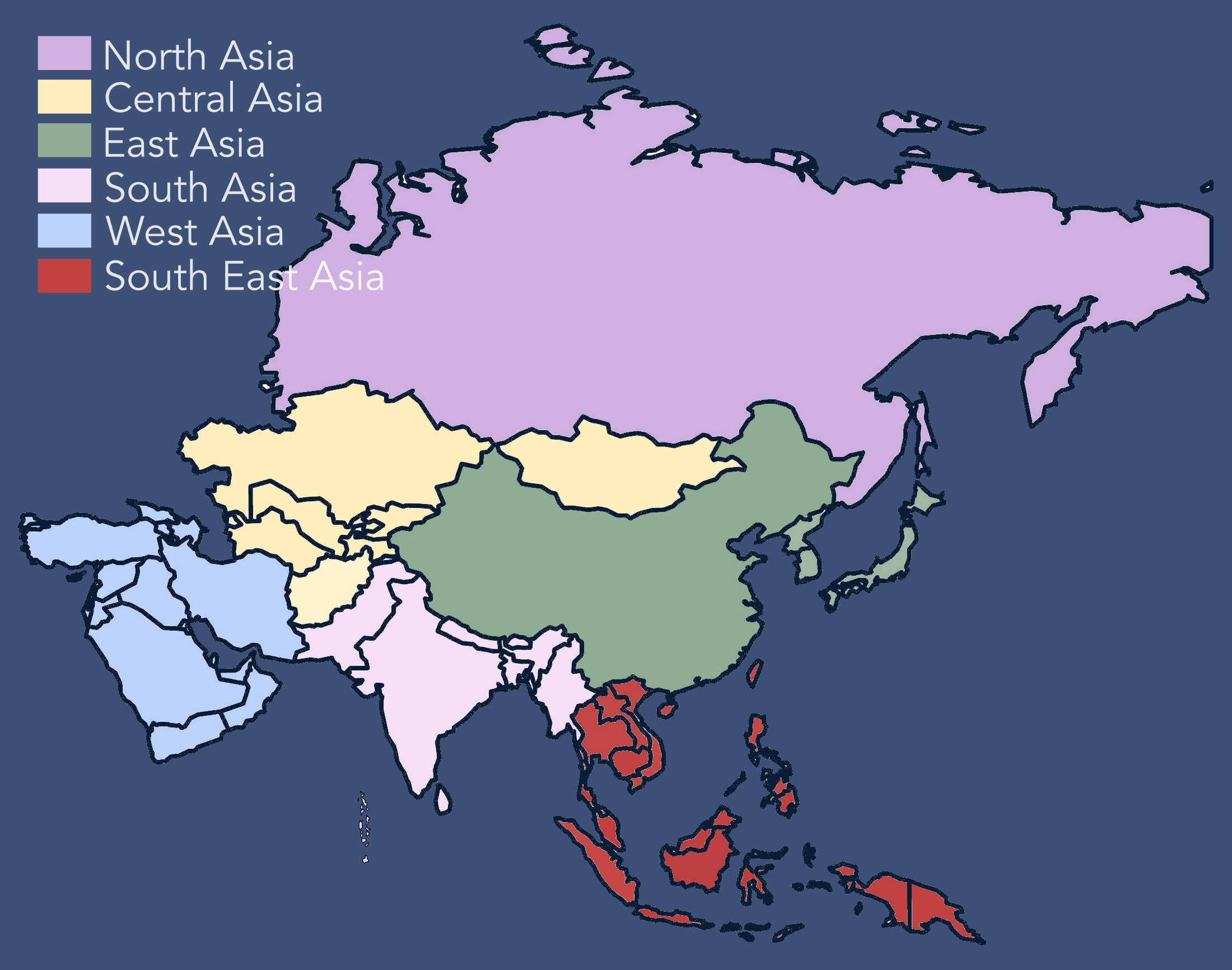 Map of Asia